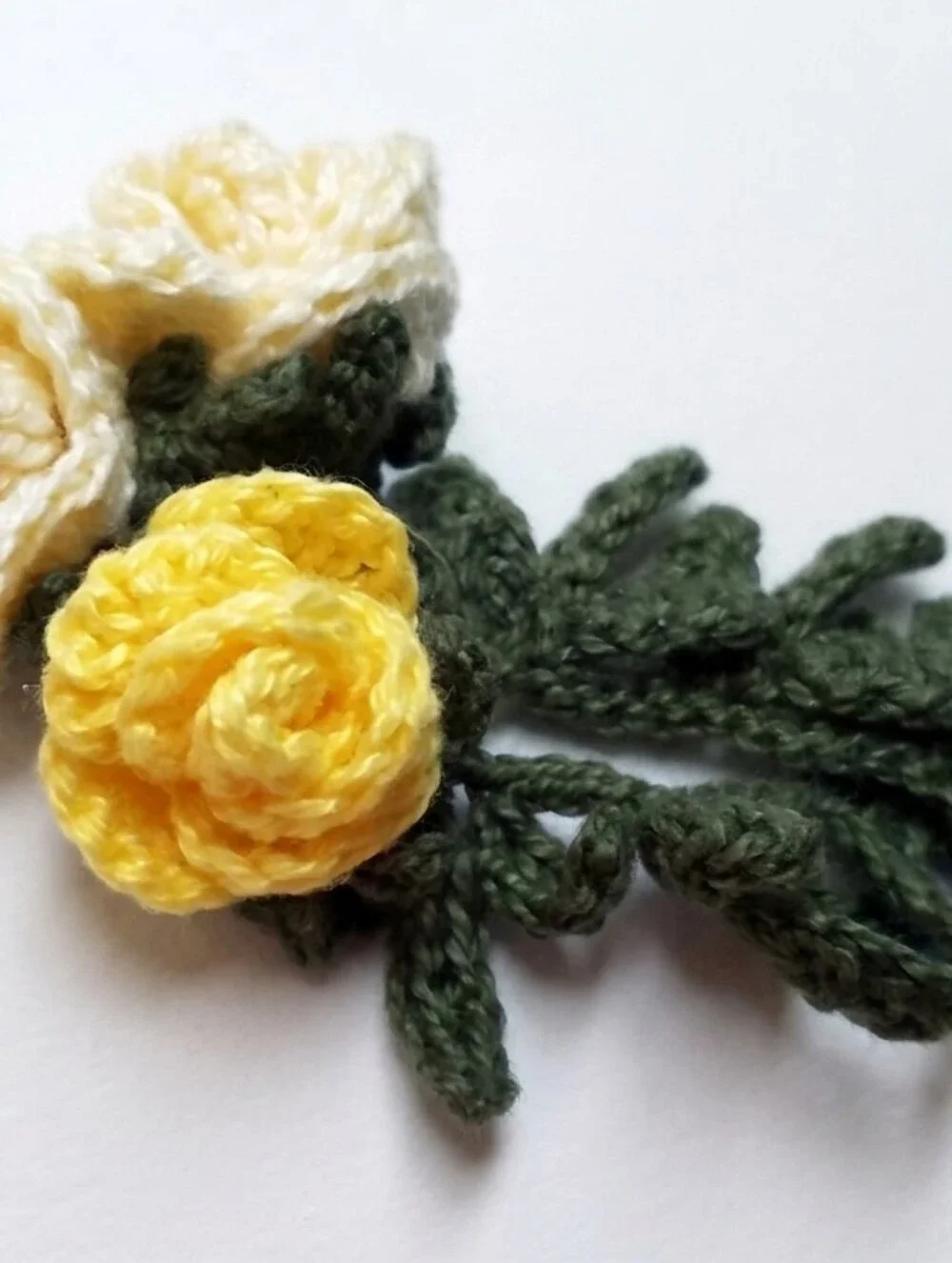 Hand Crafted crochet brooch